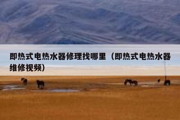 即热式电热水器修理找哪里(即热式电热水器维修视频) 第1张 即热式电热水器修理找哪里(即热式电热水器维修视频) 第1张
