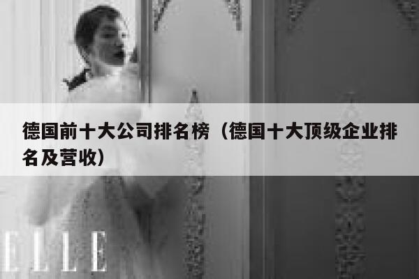 德国前十大公司排名榜(德国十大顶级企业排名及营收) 第1张 德国前十大公司排名榜(德国十大顶级企业排名及营收) 第1张